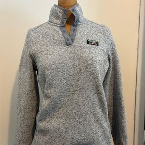 L.L. Bean Heathered Gray Women's Cowl Neck Sweater